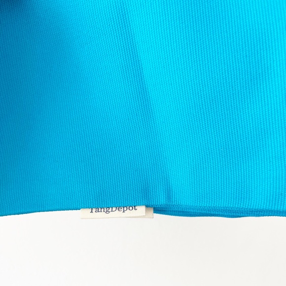 TANGDEPOT | SET OF 2 AZURE BLUE PILLOW ACCENT COVERS - Picture 2 of 3